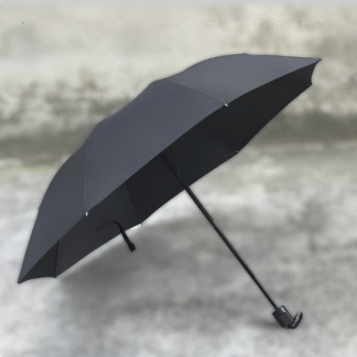 加大号八骨商务雨伞晴雨两用手动三折叠遮阳伞纯色印logo广告伞